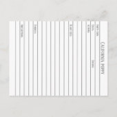 Postale Carte d'étude de la matière médicale de Pavot de C (Dos)