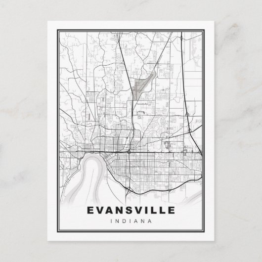Postale Carte d'Evansville (Devant)