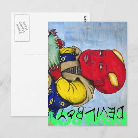 Postale Carte Devilboy (Devant / Derrière)