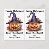 Postale Carte d'Halloween Jack o' Lantern (Devant)