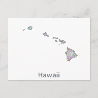 Postale Carte d'Hawaï