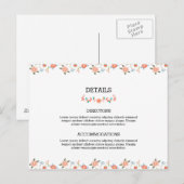 Postale Carte d'hébergement mariage (Devant / Derrière)