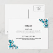 Postale Carte d'hébergement mariage (Devant / Derrière)