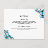 Carte d'hébergement mariage