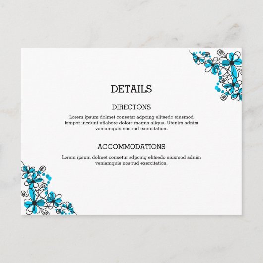 Postale Carte d'hébergement mariage (Devant)