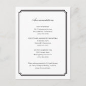 Postale Carte d'hébergement pour Faire-part de mariage (Devant)