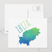 Postale Carte d'Ibiza (Devant / Derrière)