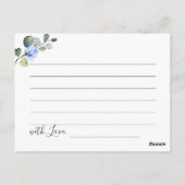 Postale Carte d'idée de soirée de la Saint-Valentin pour l (Dos)