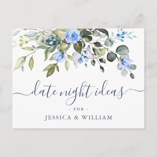 Postale Carte d'idée de soirée de la Saint-Valentin pour l (Devant)