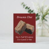 Postale Carte Diète Brownie (Debout devant)