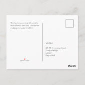 Postale Carte d'illustration de fantasy avec un énorme dra (Dos)