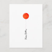 Postale Carte d'illustration rouge de l'écran de l'an 2000 (Devant)