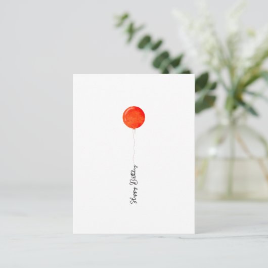 Postale Carte d'illustration rouge de l'écran de l'an 2000 (Debout devant)