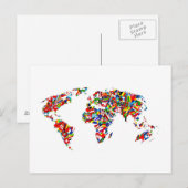 Postale Carte d'indicateur (Devant / Derrière)