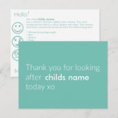 Postale Carte d'information Celiac (Devant / Derrière)