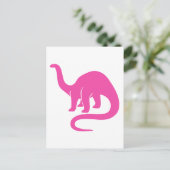 Postale Carte Dinosaur - Rose (Debout devant)