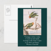 Postale Carte d'inspiration Courage 1 (Devant / Derrière)