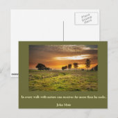 Postale Carte d'inspiration Nature 1 (Devant / Derrière)