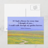 Postale Carte d'inspiration Penser à vous 1 (Devant / Derrière)