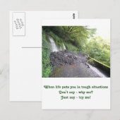 Postale Carte d'inspiration : situations difficiles (Devant / Derrière)