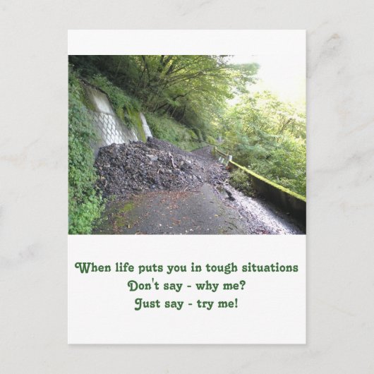 Postale Carte d'inspiration : situations difficiles (Devant)
