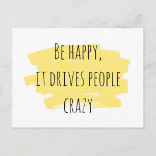 Postale Carte d'inspiration Soyez heureux
