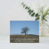 Postale Carte d'inspiration : Tenez-vous pour ce en quoi v (Debout devant)