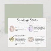 Postale Carte d'instruction de réhydratation et d'alimenta (Devant / Derrière)