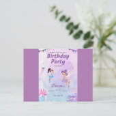Postale Carte d'invitation anniversaire (Debout devant)