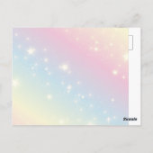 Postale Carte d'invitation d'anniversaire Sirène sous la m (Dos)