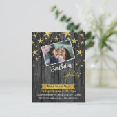 Postale Carte d'invitation d'anniversaire standard (Debout devant)