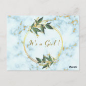 Postale Carte d'invitation de Baby shower de code QR en ma (Dos)