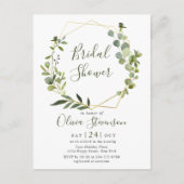 Postale Carte d'invitation de bapteme de mariage moderne E (Devant)