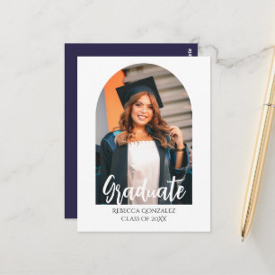 Postale Carte d'invitation de remise de diplômes idyllique
