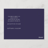 Postale Carte d'invitation de remise de diplômes idyllique (Dos)