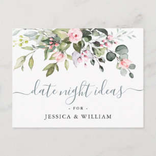Postale Carte d'invitation de soirée de mariage Eucalyptus
