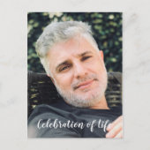 Postale Carte d'invitation funéraire pour une célébration  (Devant)