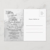 Postale Carte d'invitation photo tropicale pour 90e annive (Dos)