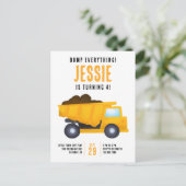 Postale Carte d'invitation pour l'anniversaire sur le thèm (Debout devant)