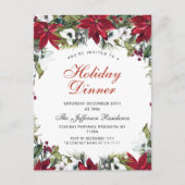 Postale Carte d'invitation pour le dîner de Noël (Devant)