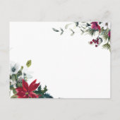 Postale Carte d'invitation pour les vacances de Noël (Dos)