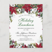 Carte d'invitation pour les vacances de Noël