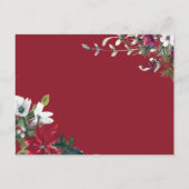 Postale Carte d'invitation pour les vacances de Noël (Dos)