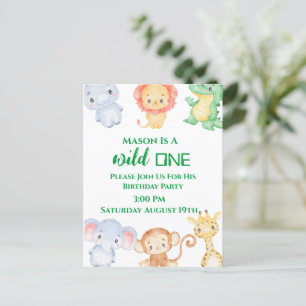 Postale Carte d'invitation pour une fête d'anniversaire su
