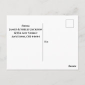 Postale Carte d'invitation pour une fête d'anniversaire su (Dos)