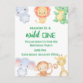 Postale Carte d'invitation pour une fête d'anniversaire su (Devant)