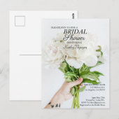 Postale Carte d'invitation pour une fête de mariage (Devant / Derrière)