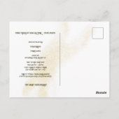 Postale Carte d'invitation pour une fête d'enfant fée magi (Dos)