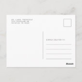 Postale Carte d'invitation rustique à l'automne avec citro (Dos)