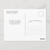 Postale Carte d'invitation sur le thème patriotique Drapea (Dos)